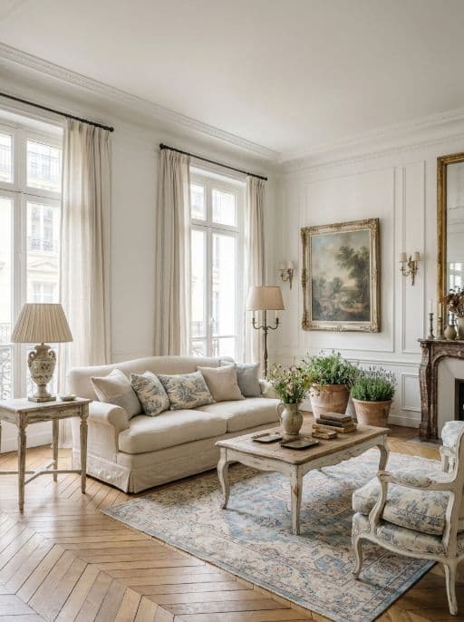 Raum im Stil Französischer Landhausstil neu gestaltet