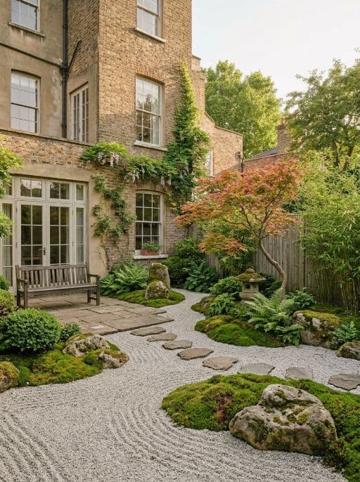 Raum im Stil Zen-Garten neu gestaltet