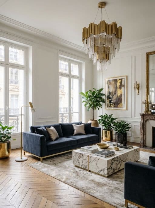 Raum im Stil Moderner Luxus neu gestaltet