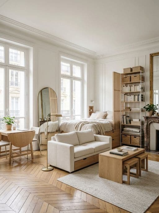 Raum im Stil Kleines Studio neu gestaltet