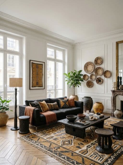 Raum im Stil Afrikanisch modern neu gestaltet