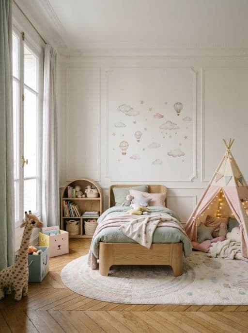 Raum im Stil Kinderzimmer neu gestaltet